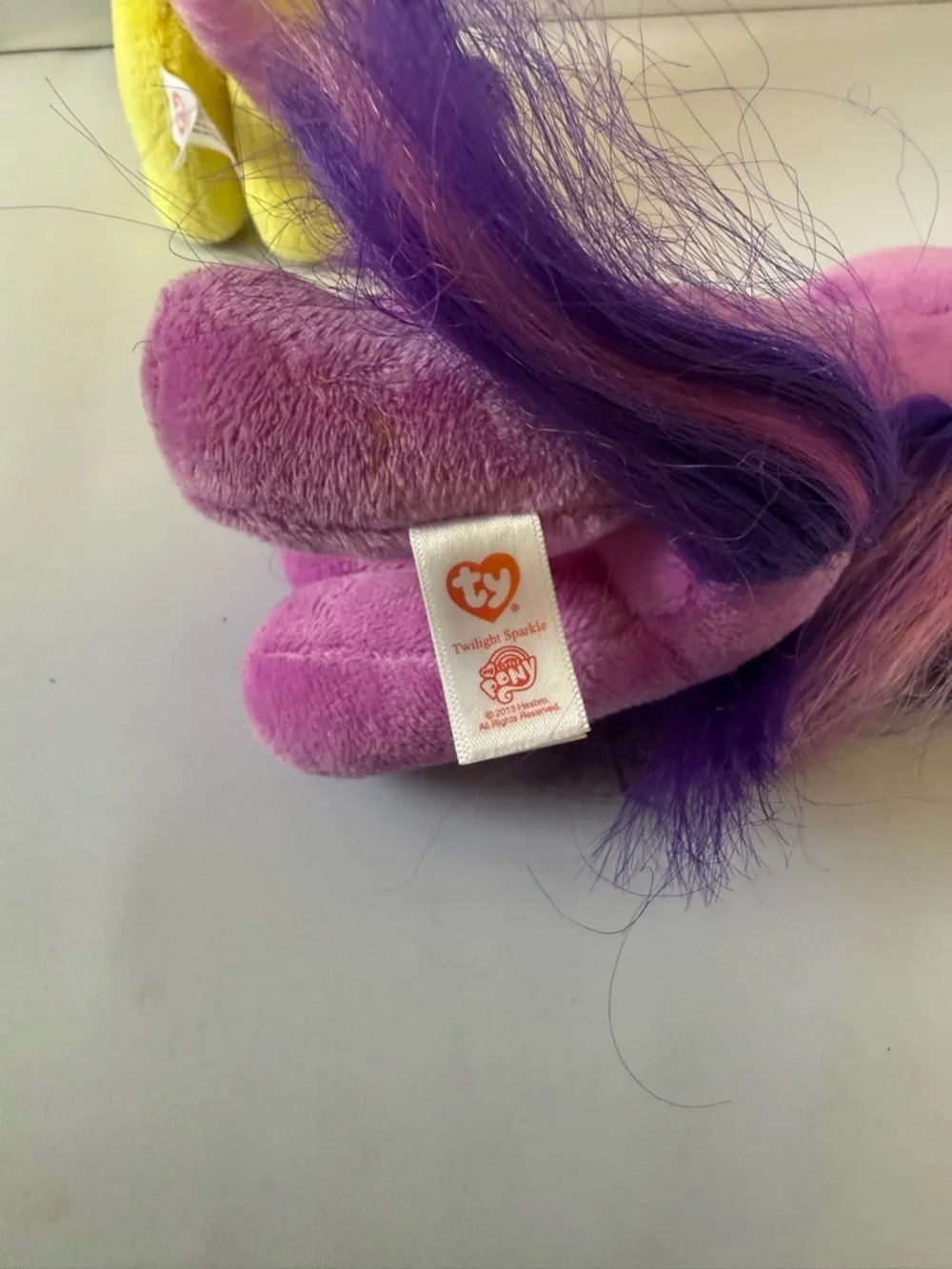 My Little Pony Ty Beanie Baby Lot of 2 - Fluttershy & Twilight Sparkle 2014 - Picture 8 of 12